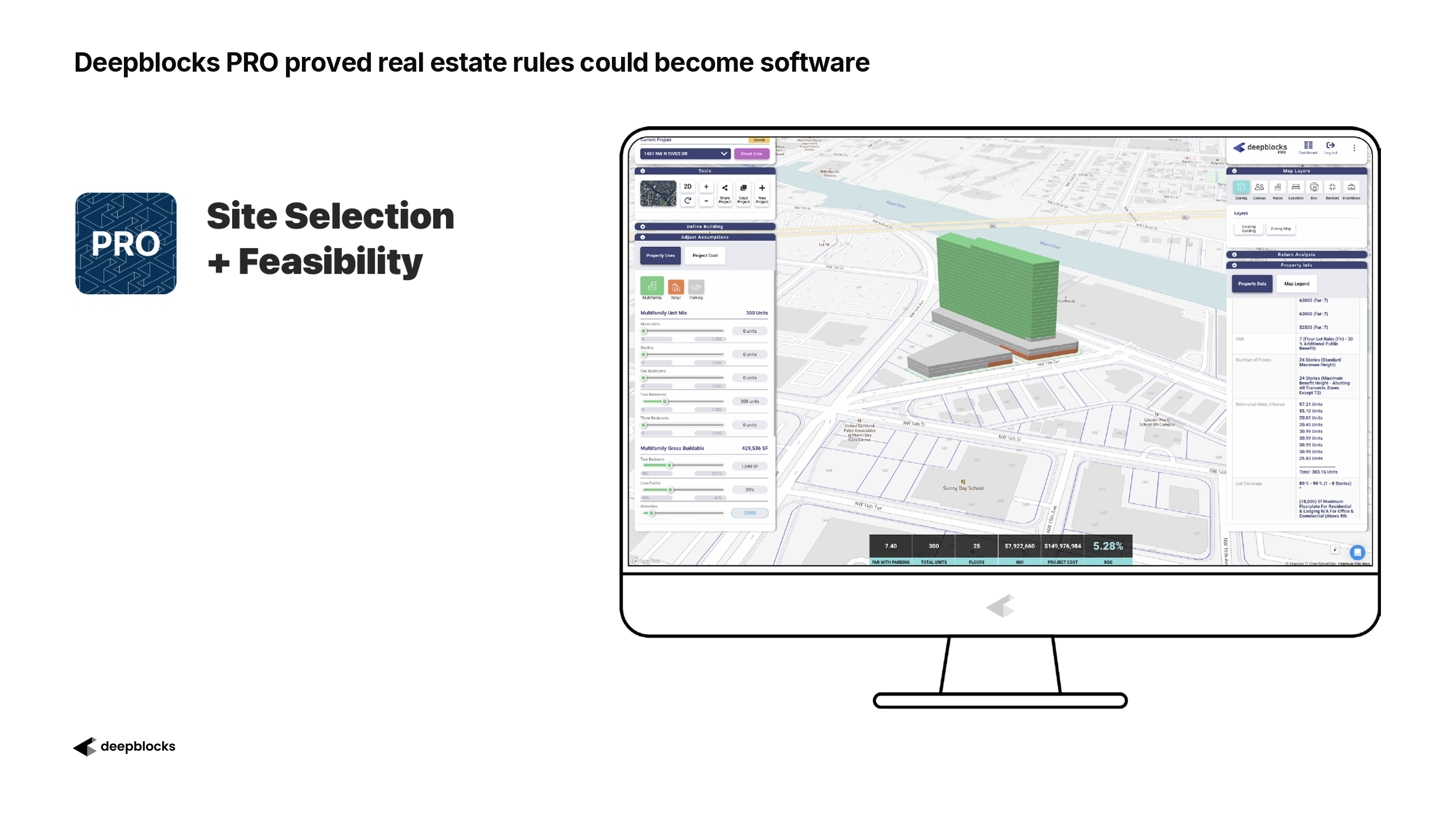 Deepblocks PRO proved real estate rules could become software